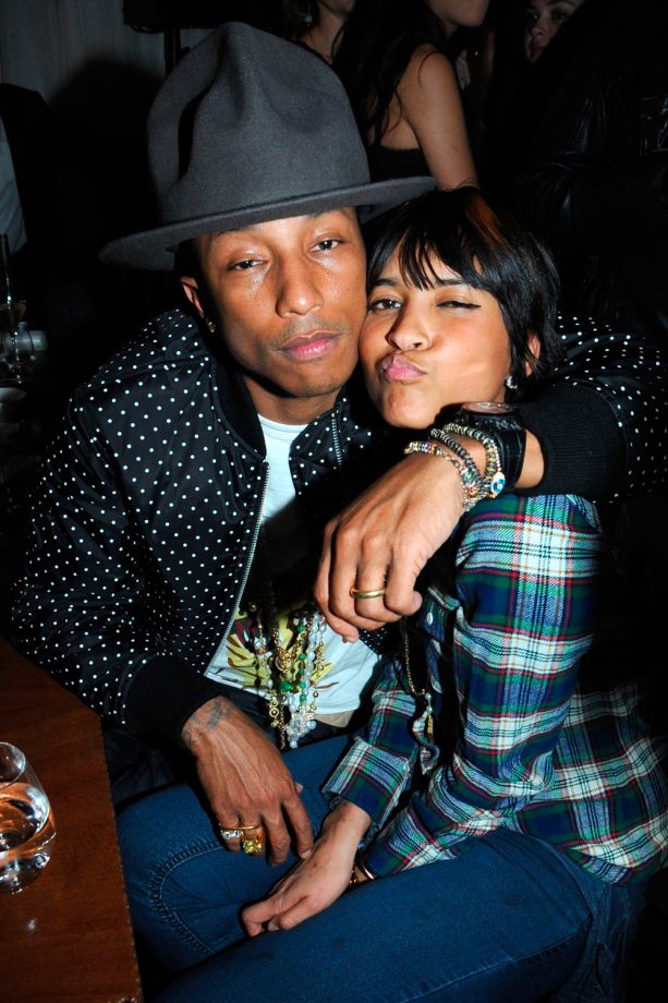 Pharrell Williams And His Wife At The Brits After Parties 2014