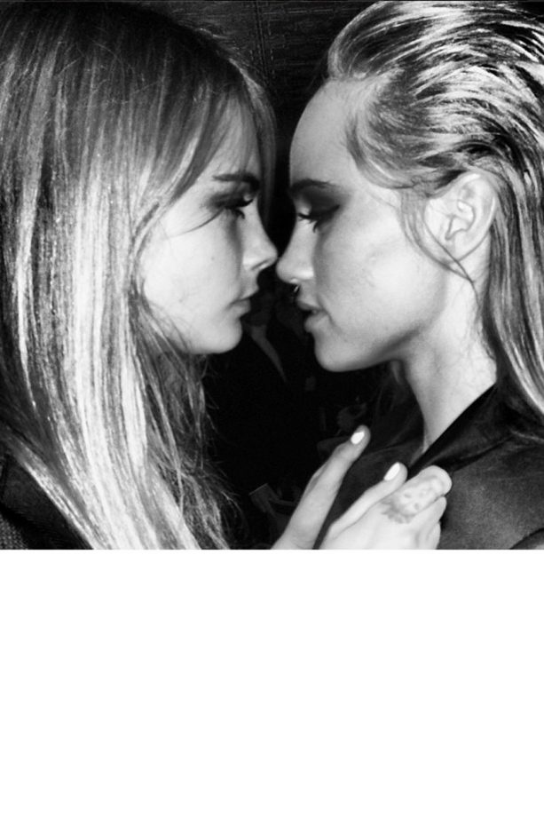 Cara Delevingne And Suki Waterhouse Getting Up Close And Personal