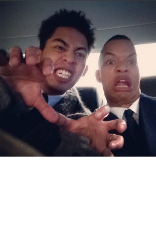 Rizzle Kicks Grimace In Their Show Limo