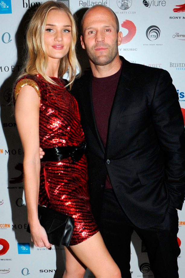 Rosie Huntington-Whiteley And Boyfriend Jason Statham At The Brits After Parties 2014