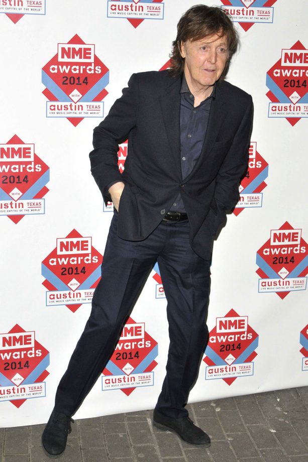 Sir Paul McCartney Turns Out For The NME Awards, 2014