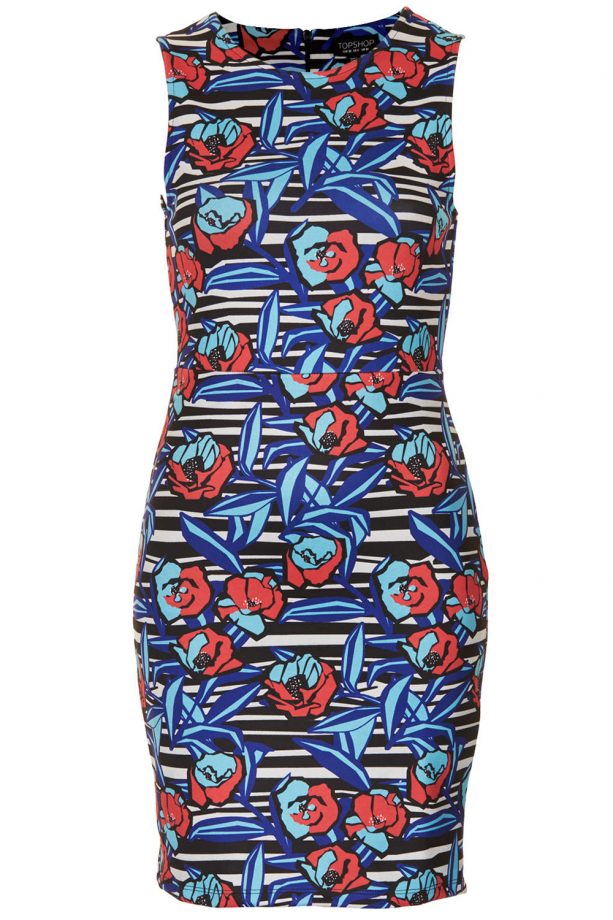 Topshop Flower Slice Column Dress, £39
