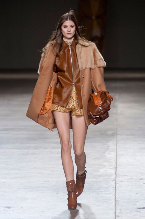 Leather Jackets Under Coats At Topshop Unique AW14