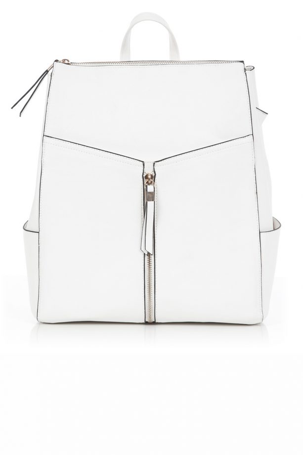 New Look SS14: White Zip-Front Backpack, £19.99
