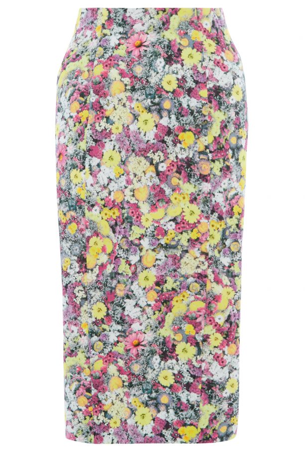 New Look SS14: Floral High-Waisted Midi Skirt, £19.99
