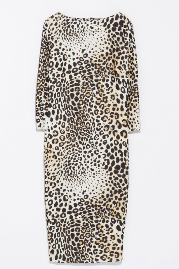 Zara Combined Leopard Print Dress, £39.99