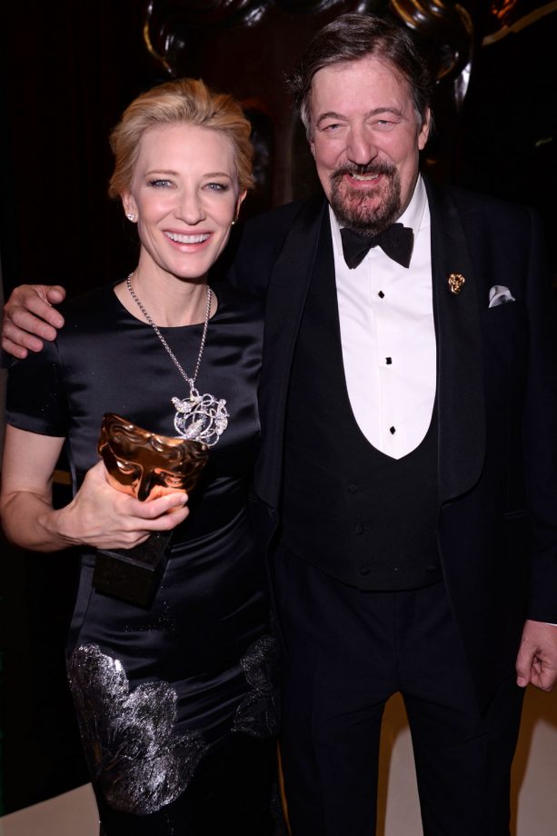 Cate Blanchett And Stephen Fry At The BAFTAs 2014