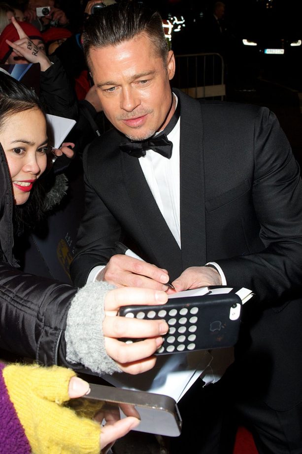 Brad Pitt At The BAFTAs 2014