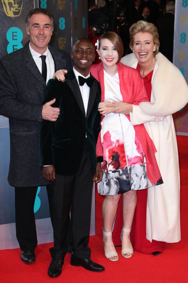 Greg Wise And Emma Thompson At The BAFTAs 2014