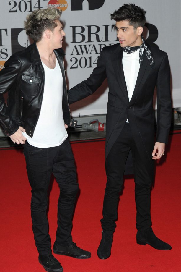 Niall Horan And Zayn Malik At The Brit Awards In London, 2014
