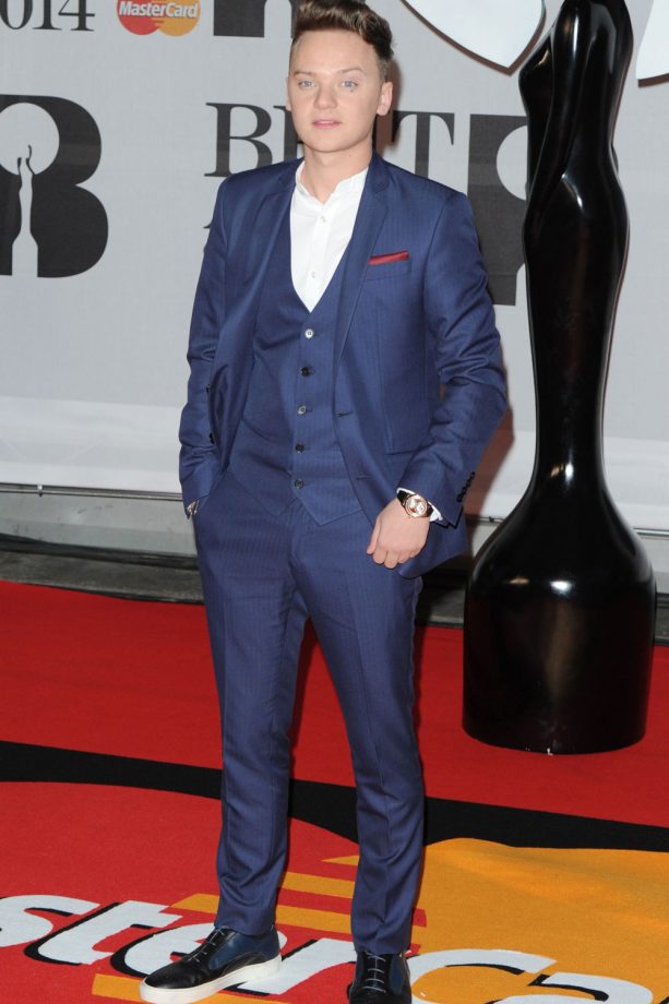 Conor Maynard At The Brit Awards In London, 2014