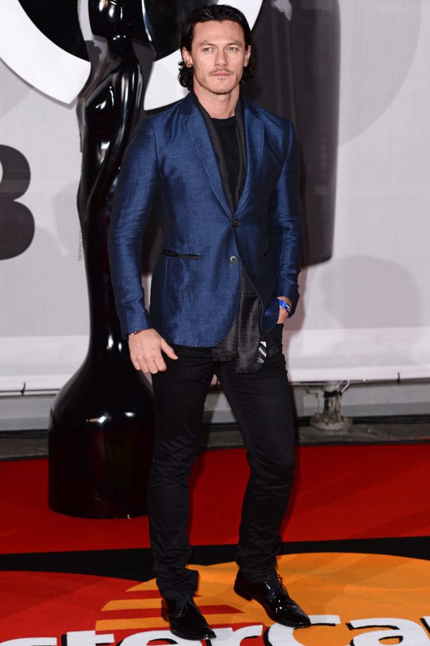 Luke Evans At The Brit Awards In London, 2014