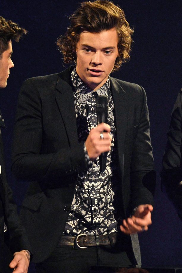 Harry Styles At The Brit Awards In London, 2014