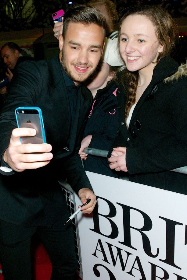 Liam Payne At The Brit Awards In London, 2014