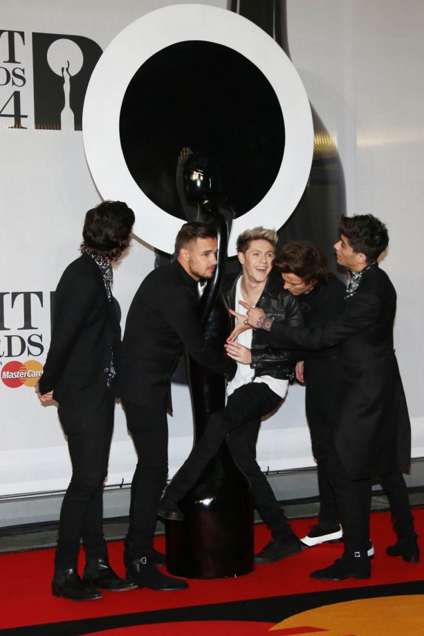 One Direction At The Brit Awards In London, 2014