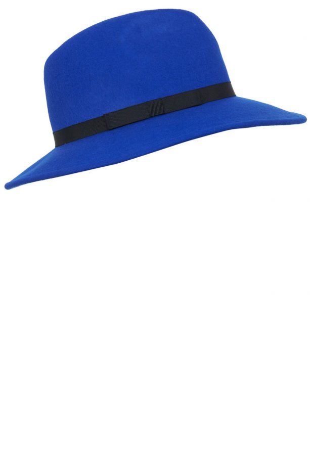 Miss Selfridge Blue Fedora, £25