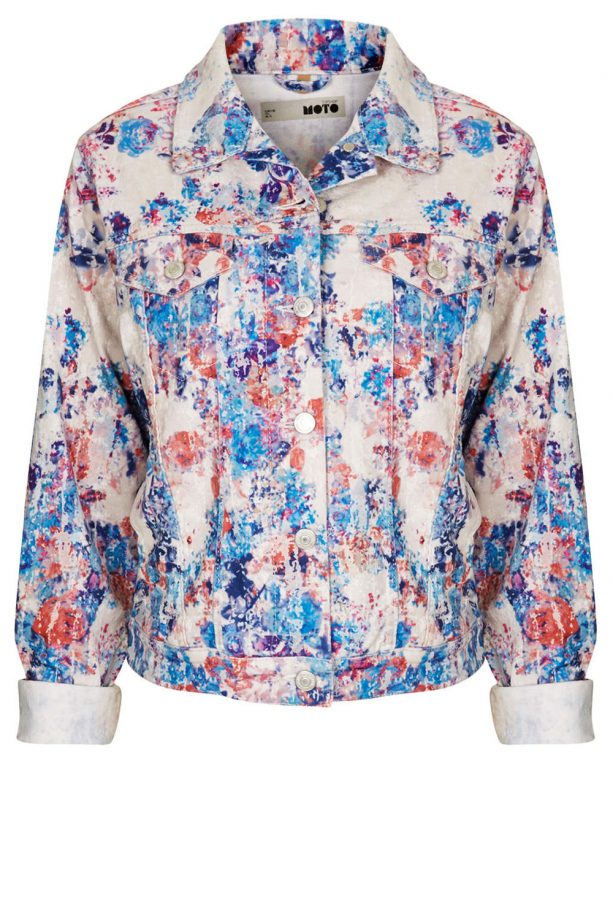 Topshop Print Denim Jacket, £45