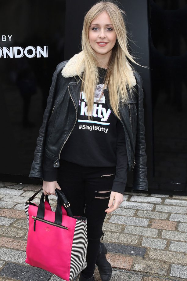 Diana Vickers Out At London Fashion Week AW14