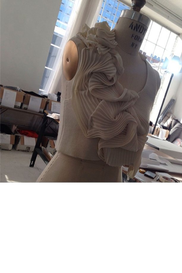 Victoria Beckham's Designs Backstage At New York Fashion Week AW14