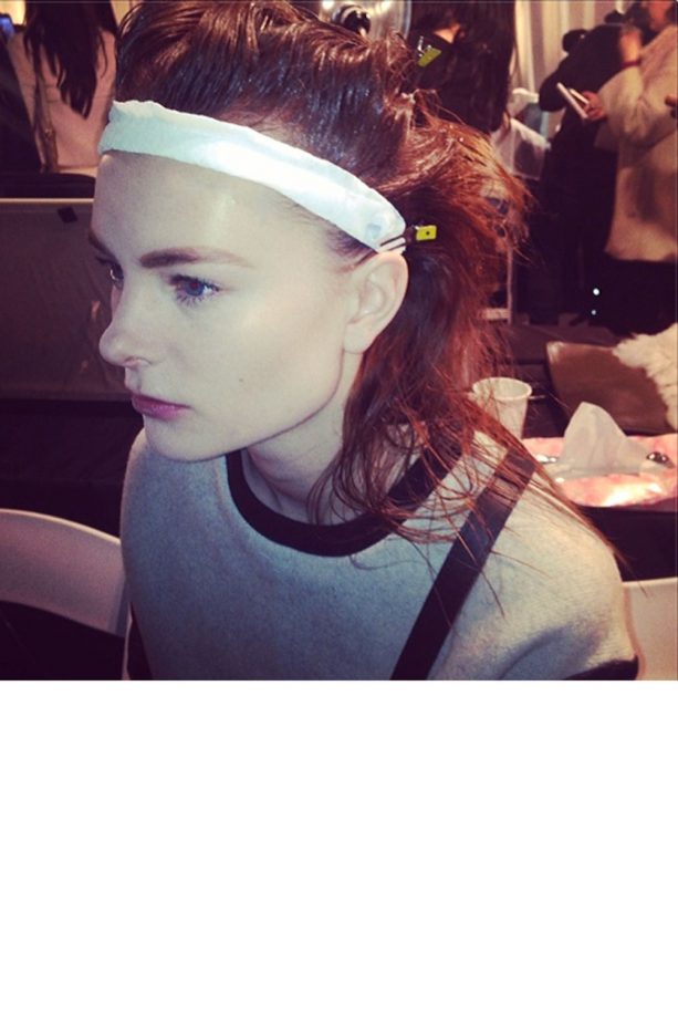 Dewy Model Skin Backstage At New York Fashion Week AW14