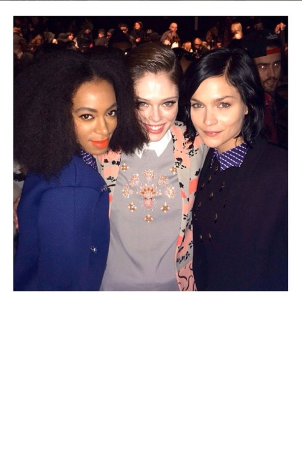 Leigh Lezark, Coco Rocha And Solange Knowles At New York Fashion Week AW14