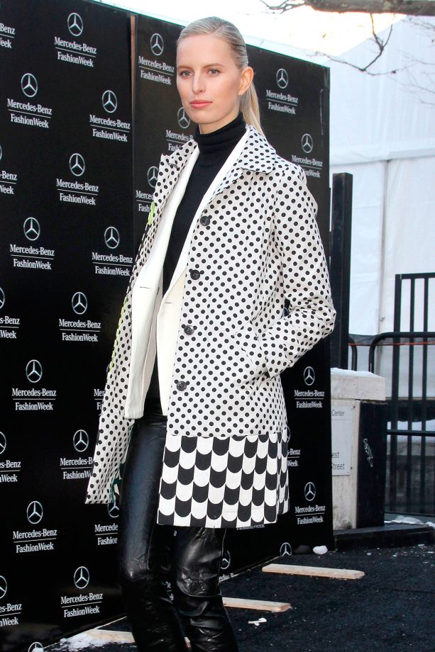 Karolina Kurkova At New York Fashion Week AW14