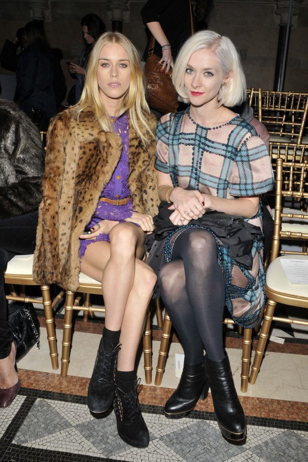 Portia Freeman And Mary Charteris At The Julien MacDonald Show, London Fashion Week