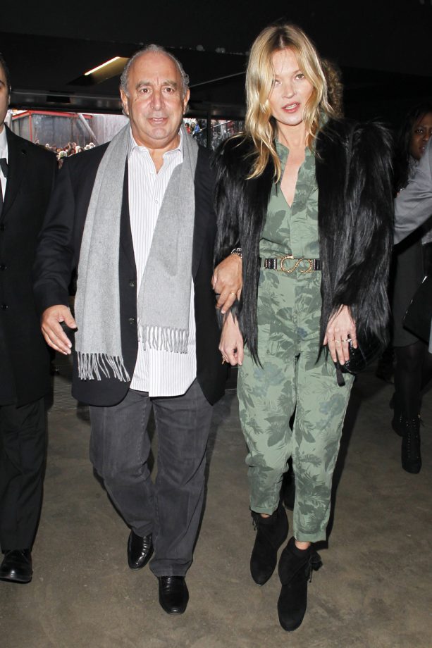 Kate Moss And Sir Phillip Green At The Topshop Unique Show, London Fashion Week