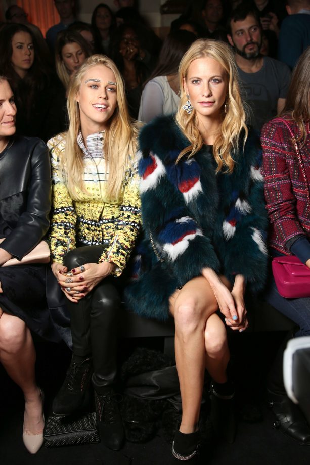 Mary Charteris And Poppy Delevingne At The Matthew Williamson Show, London Fashion Week