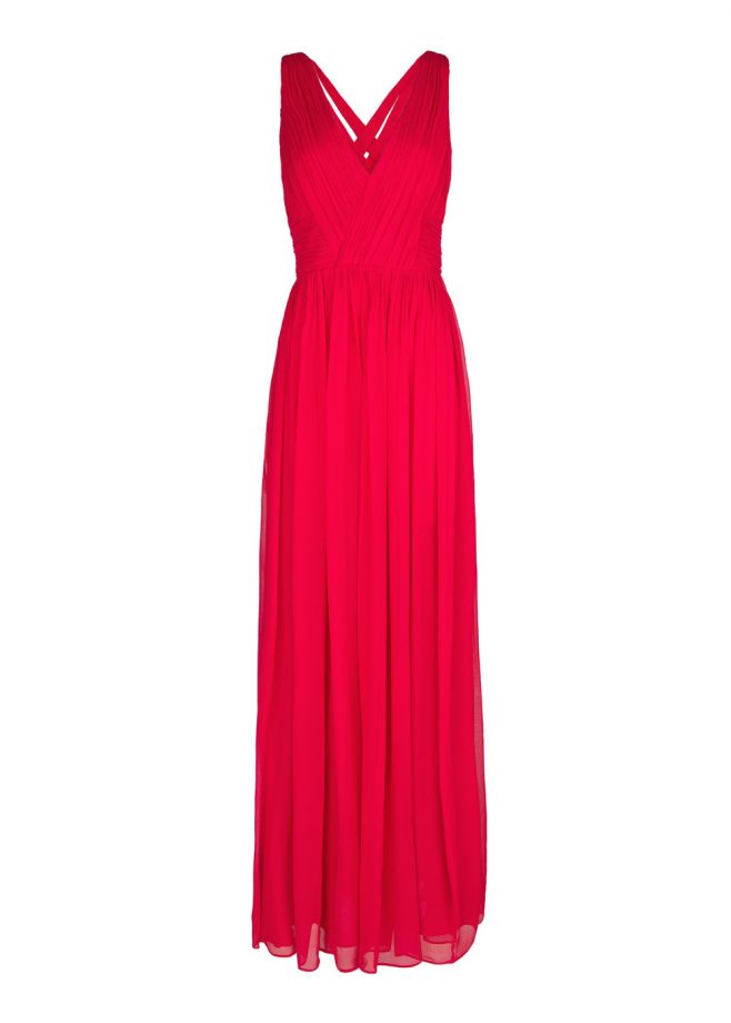 Mango Silk Red Maxi Dress, £129.99