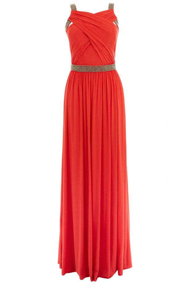 Coast Orange Embellished Maxi Dress, £175