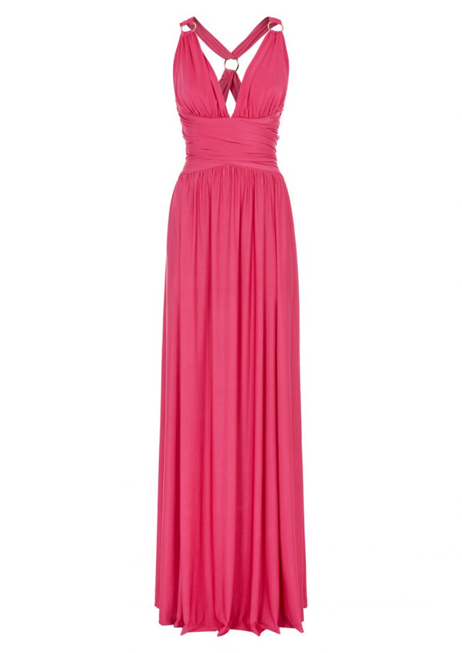 Forever Unique Pink Draped Maxi Dress, £190