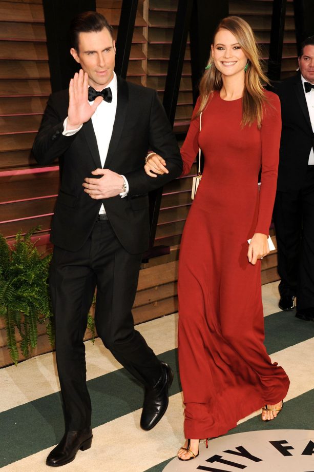 Adam Levine And Behati Prinsloo At The Oscars After Parties