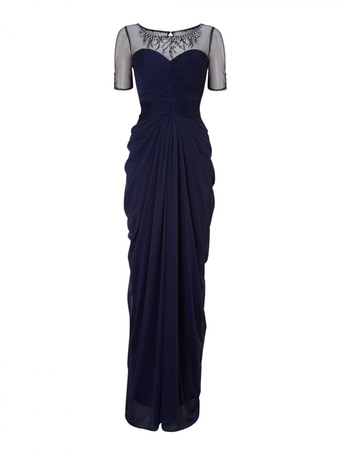 Adrianna Papell Necklace Draped Gown, £170