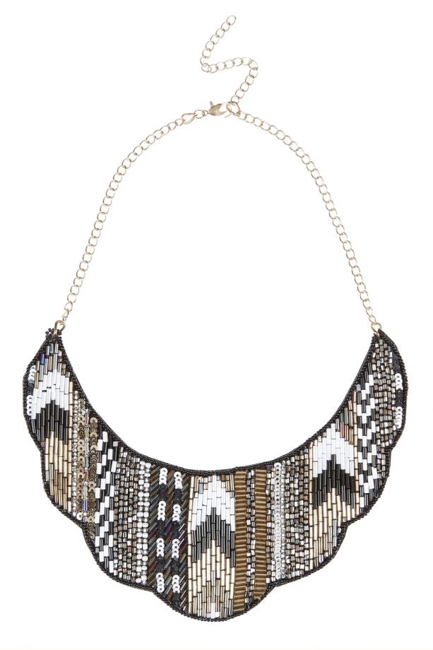 Primark Art Deco Beaded Bib Necklace, £5