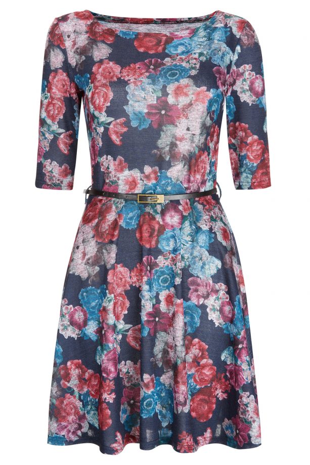 Primark Belted Floral Skater, £13