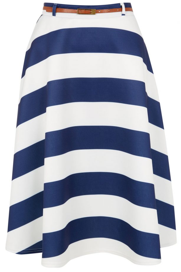Primark SS14 Belted Scuba Stripe Skirt, £12