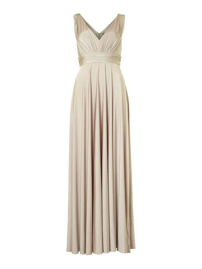 Biba Full Skirted Champagne Maxi Dress, £149