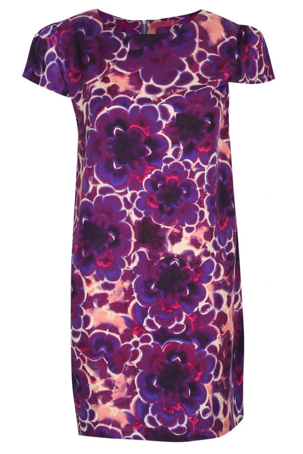 Boohoo Large Floral Cap Sleeve Shift Dress, £15