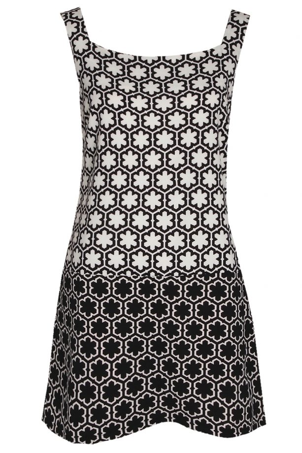 Boohoo Retro White Flower Strap Mini Dress, £18