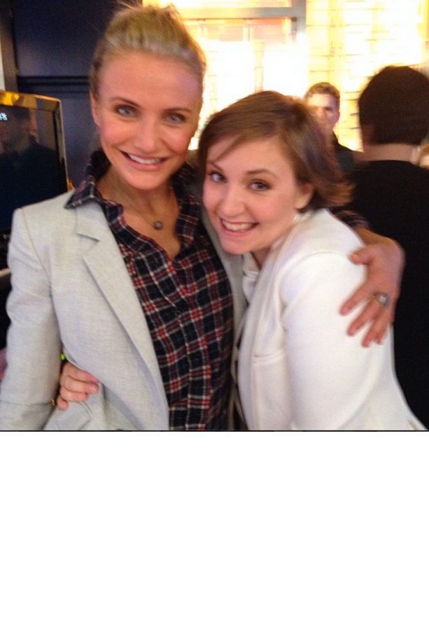 Cameron Diaz Cuddles Up To Lena Dunham On Good Morning America, 2014