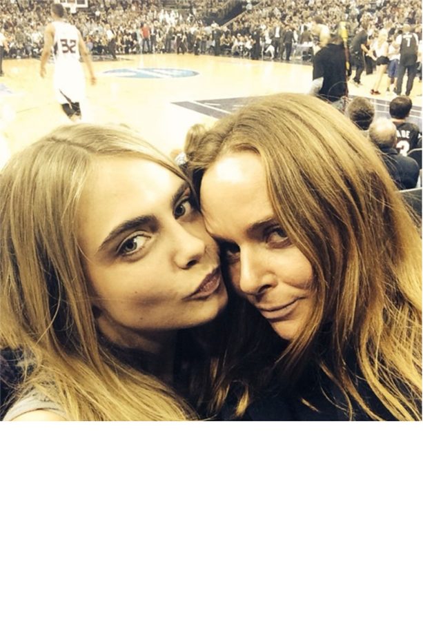 Stella McCartney Catches A Game With Cara Delevingne, 2014