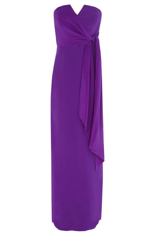 Coast Purple Strapless Silk Dress, £150