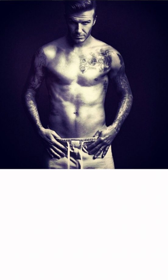 David Beckham Goes Topless In A Sexy New Ad, 2013