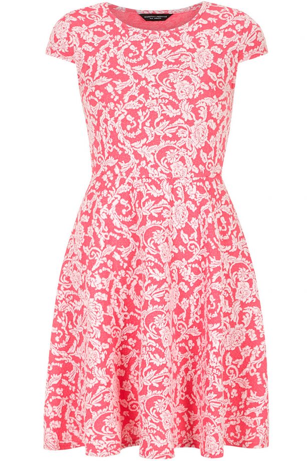 Dorothy Perkins Pink Paisley Skater Dress, £25