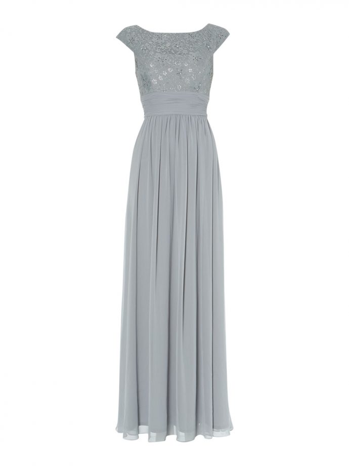 Eliza J Silver Maxi Dress, £180