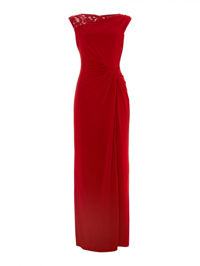 Ellen Tracey Red Lace Maxi Dress, £91