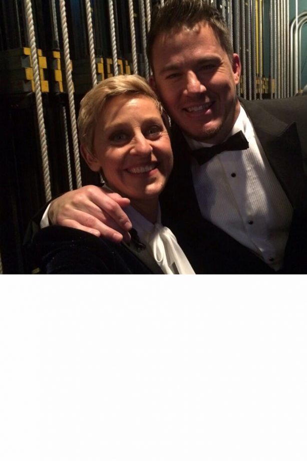 Ellen DeGeneres And Channing Tatum At The Oscars, 2014