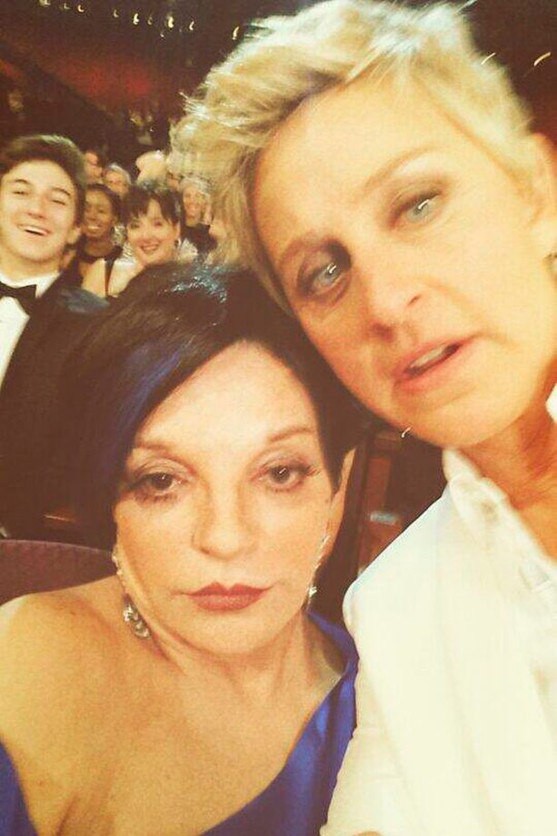 Ellen DeGeneres And Liza Minelli At The Oscars, 2014