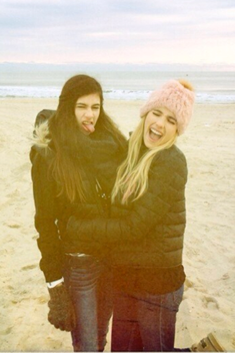 Emma Roberts Takes To The Beach On Christmas Day, 2013